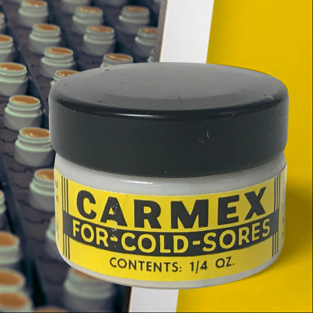 Carmex jar old packaging