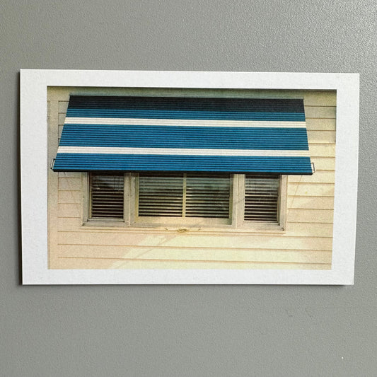 Blue & White Awning - utilitybrighton