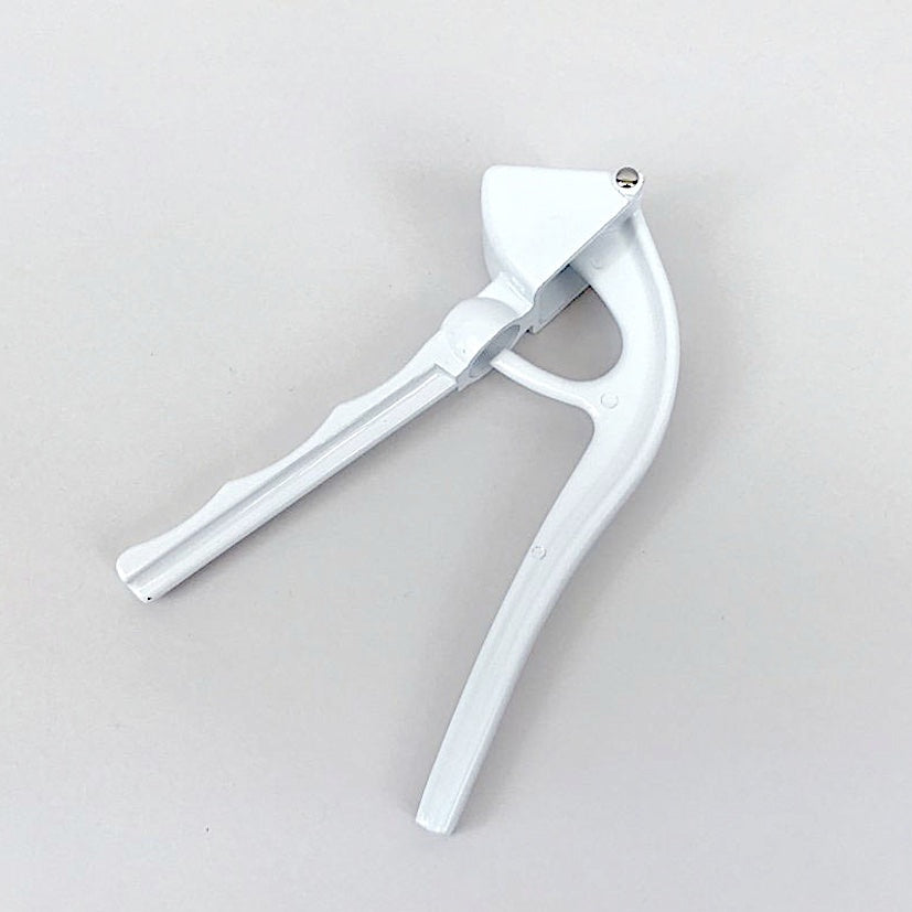 Garlic press white cast iron