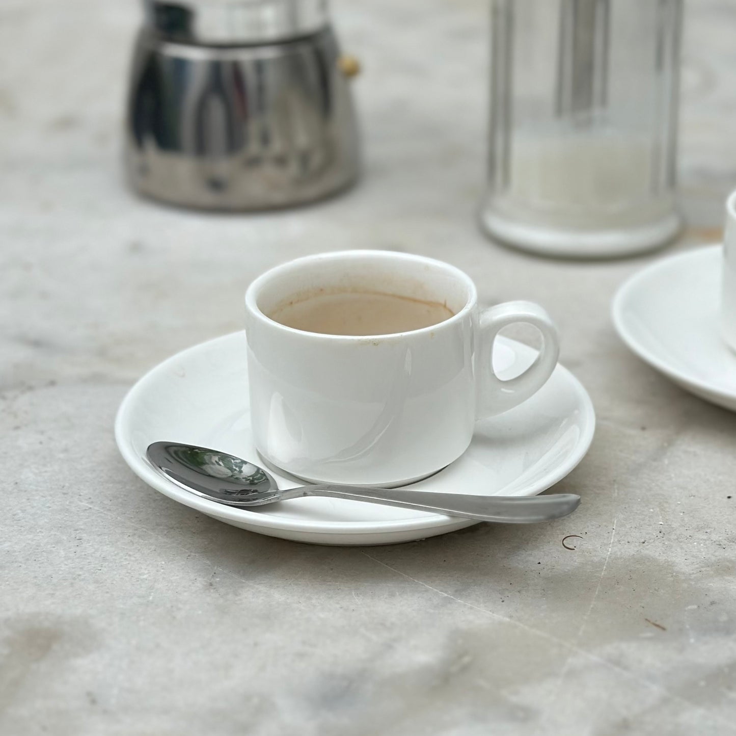 Espresso cups and saucers