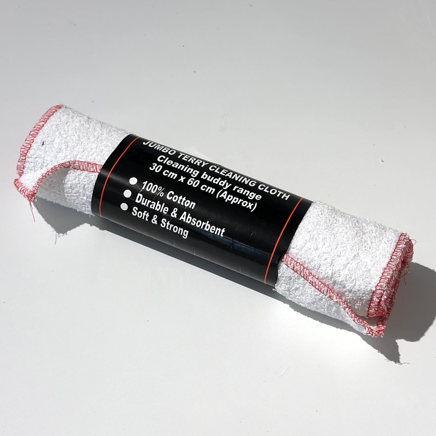 Roll of cleaning cloths white background