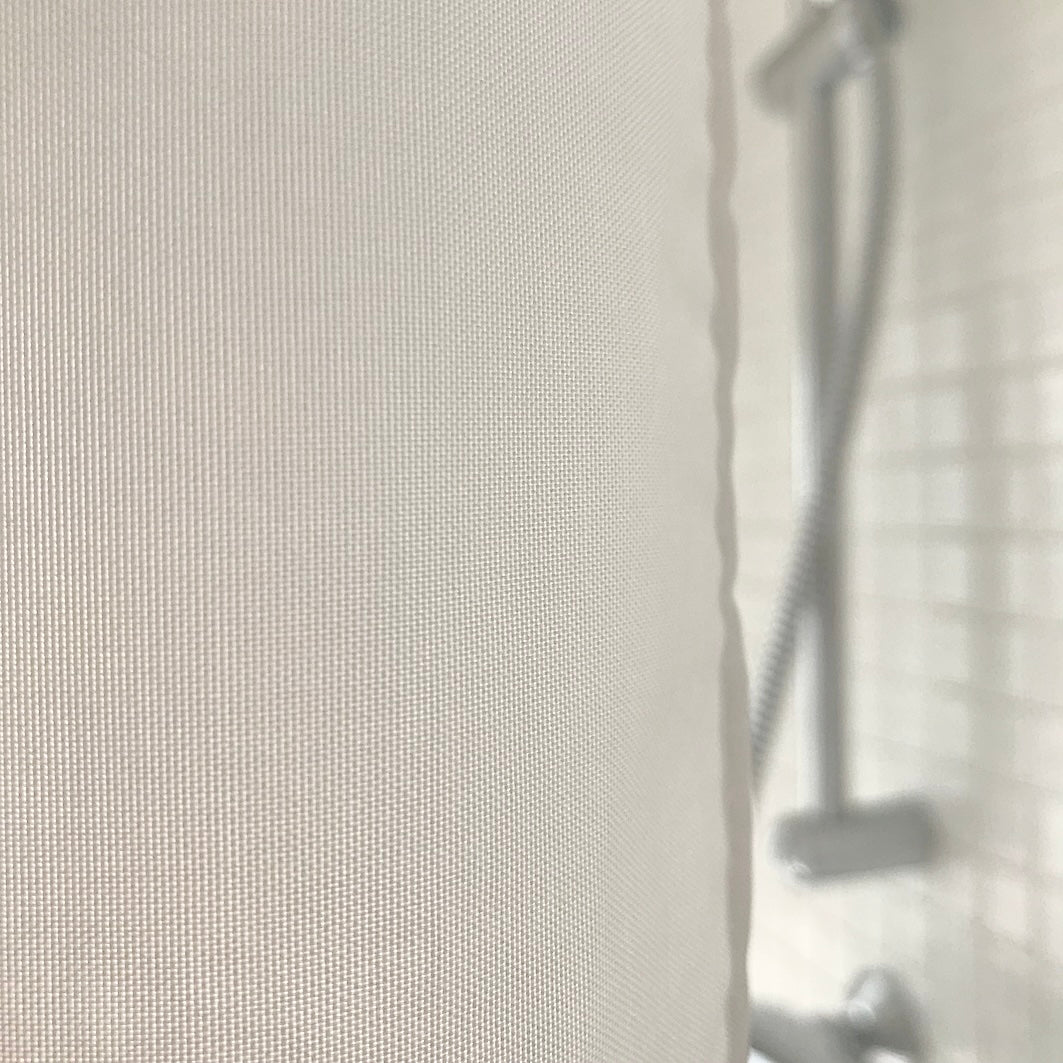 White shower curtain - utilitybrighton