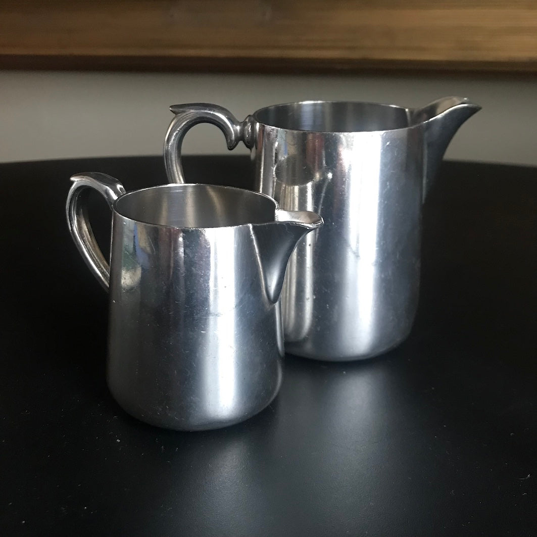 Platters and jugs - silver plate