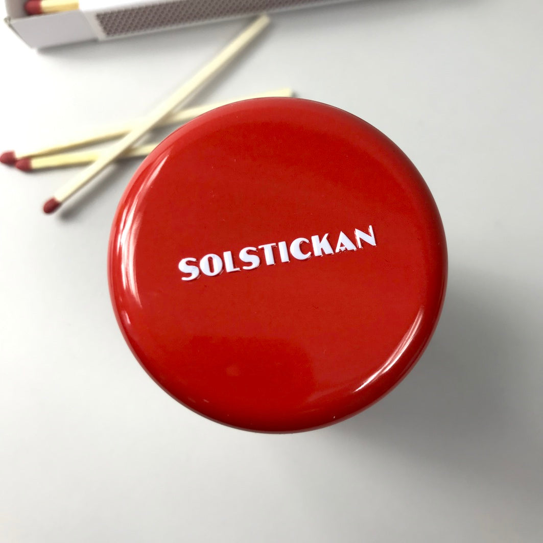 Solstickan match tin