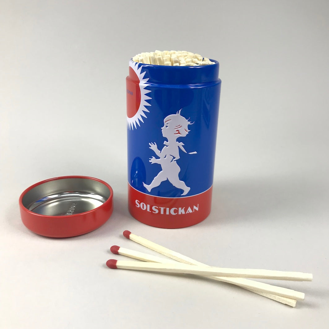 Solstickan match tin