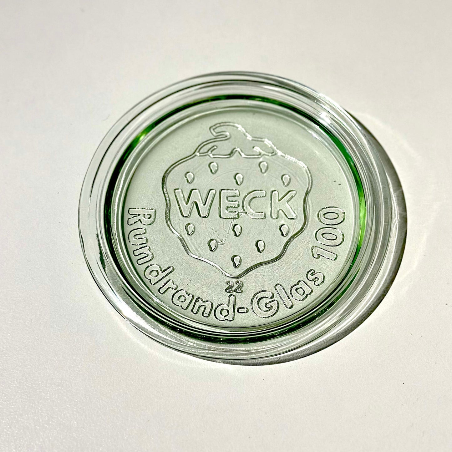 Weck jar glass lid