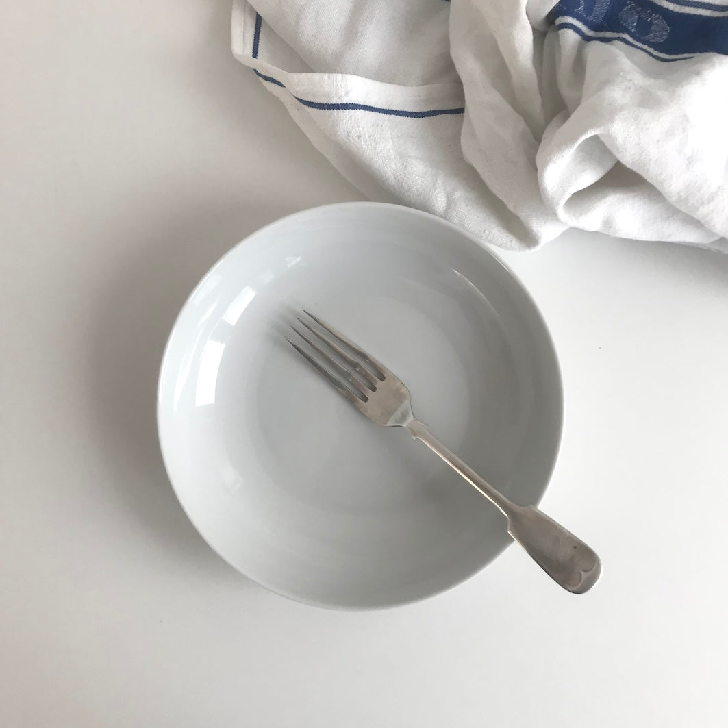 White plates and bowls - utilitybrighton