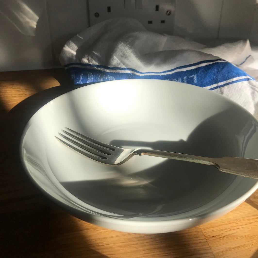 White plates and bowls - utilitybrighton