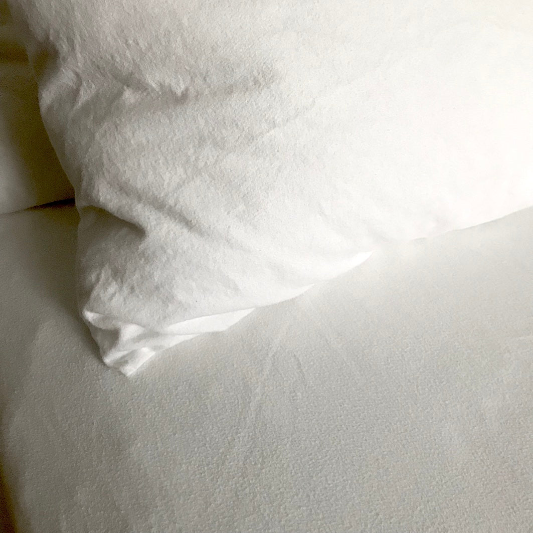 White flannel bedlinen