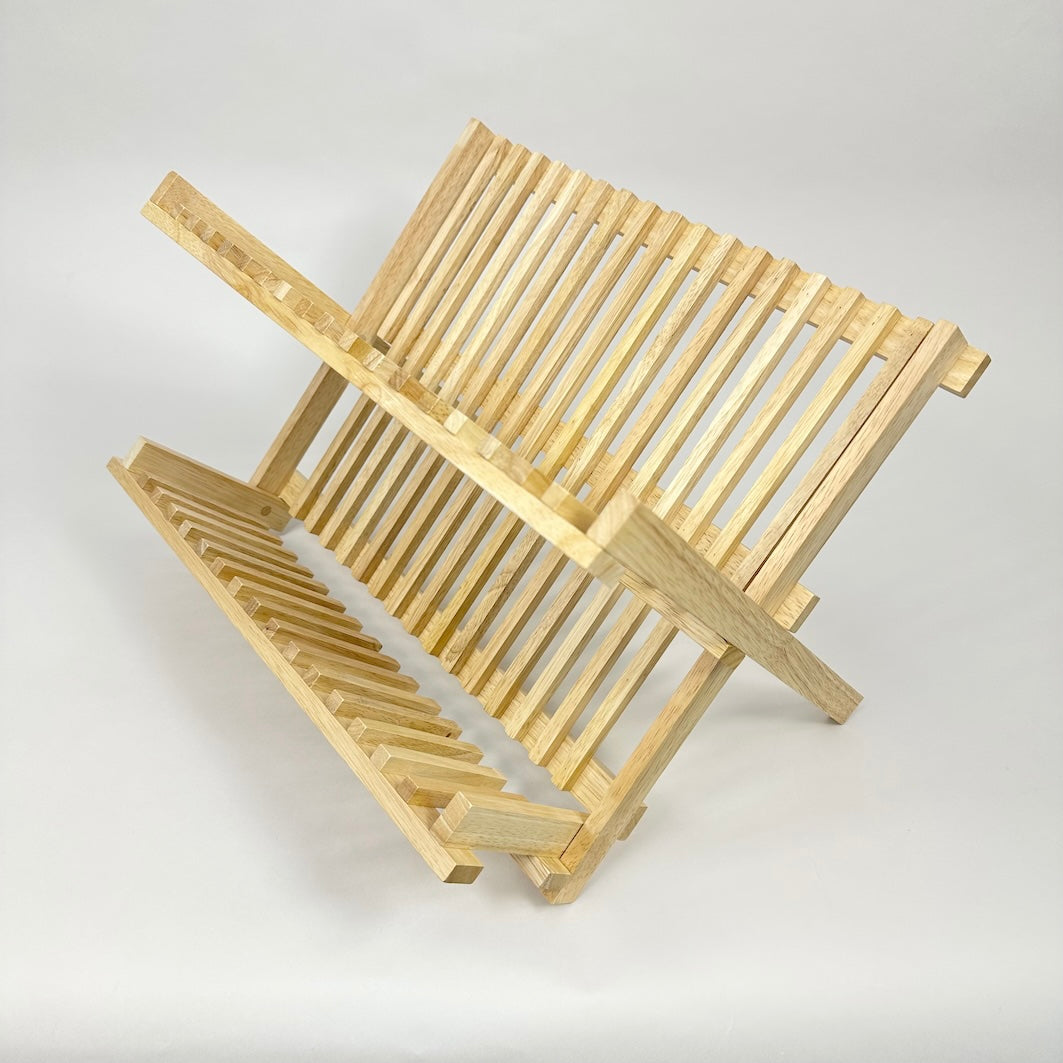 Wooden dish drainer