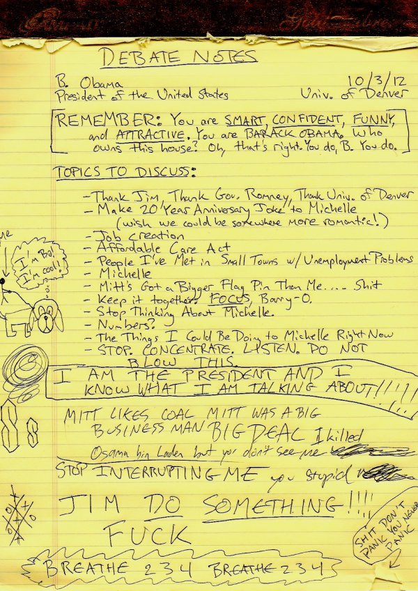 Notebook page with handwritten notes on a yellow legal pad.