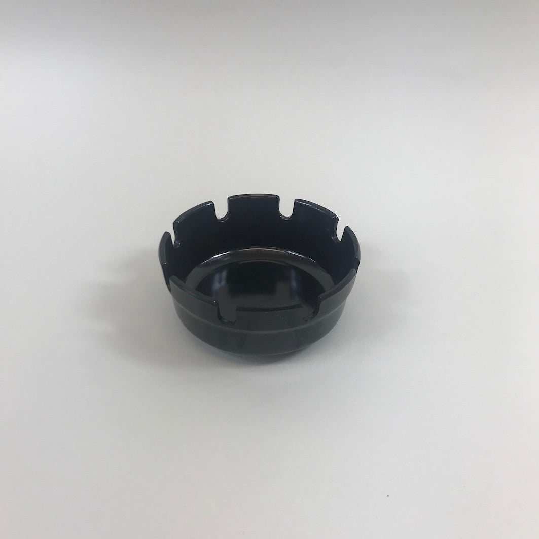 Black melamine ashtray