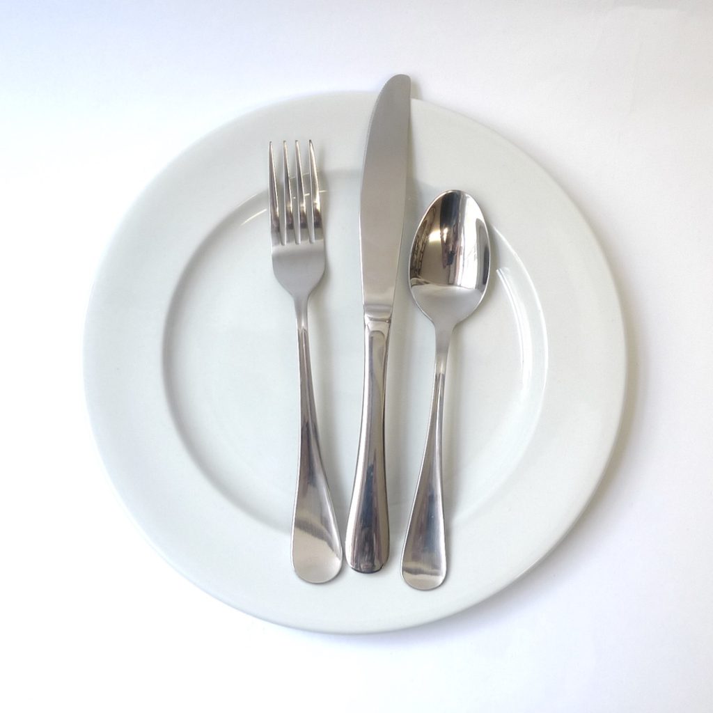 Cutlery Monaco on plate