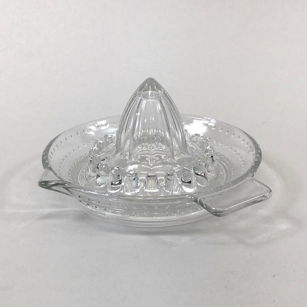 Glass lemon juicer squeezer