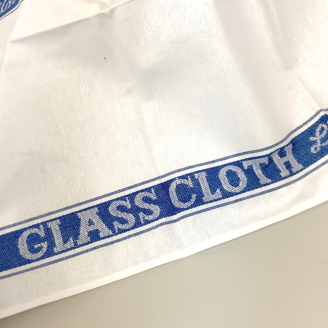Linen union tea towel edging