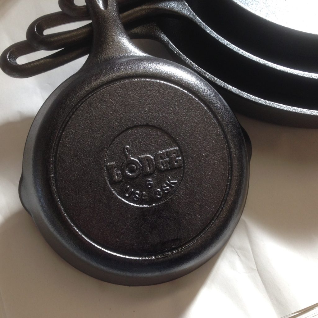 Lodge skillet 6 and stack logo