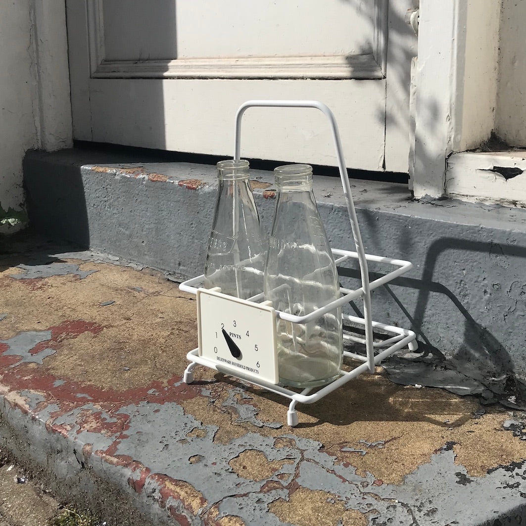 Milk bottle carrier doorstep