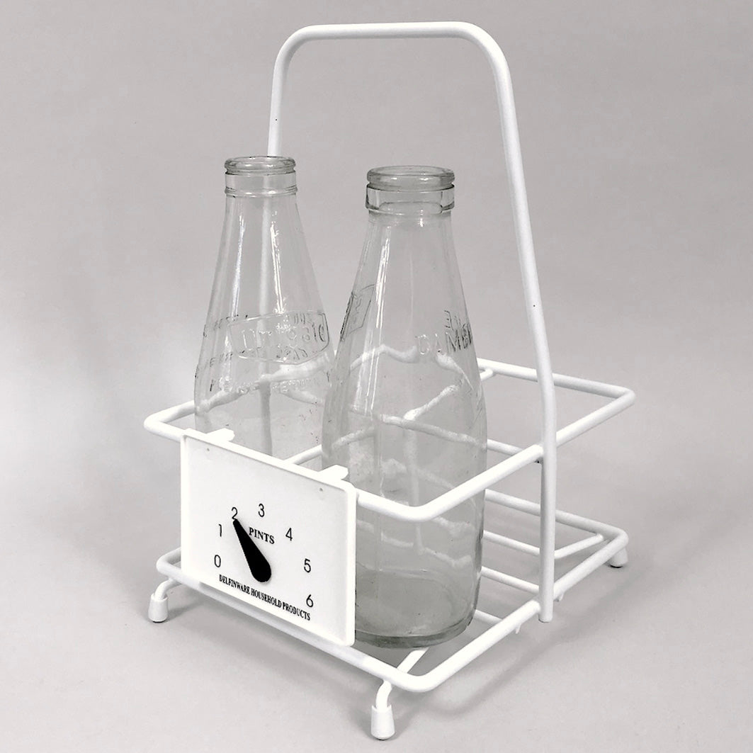 Milk bottle carrier with bottles copy