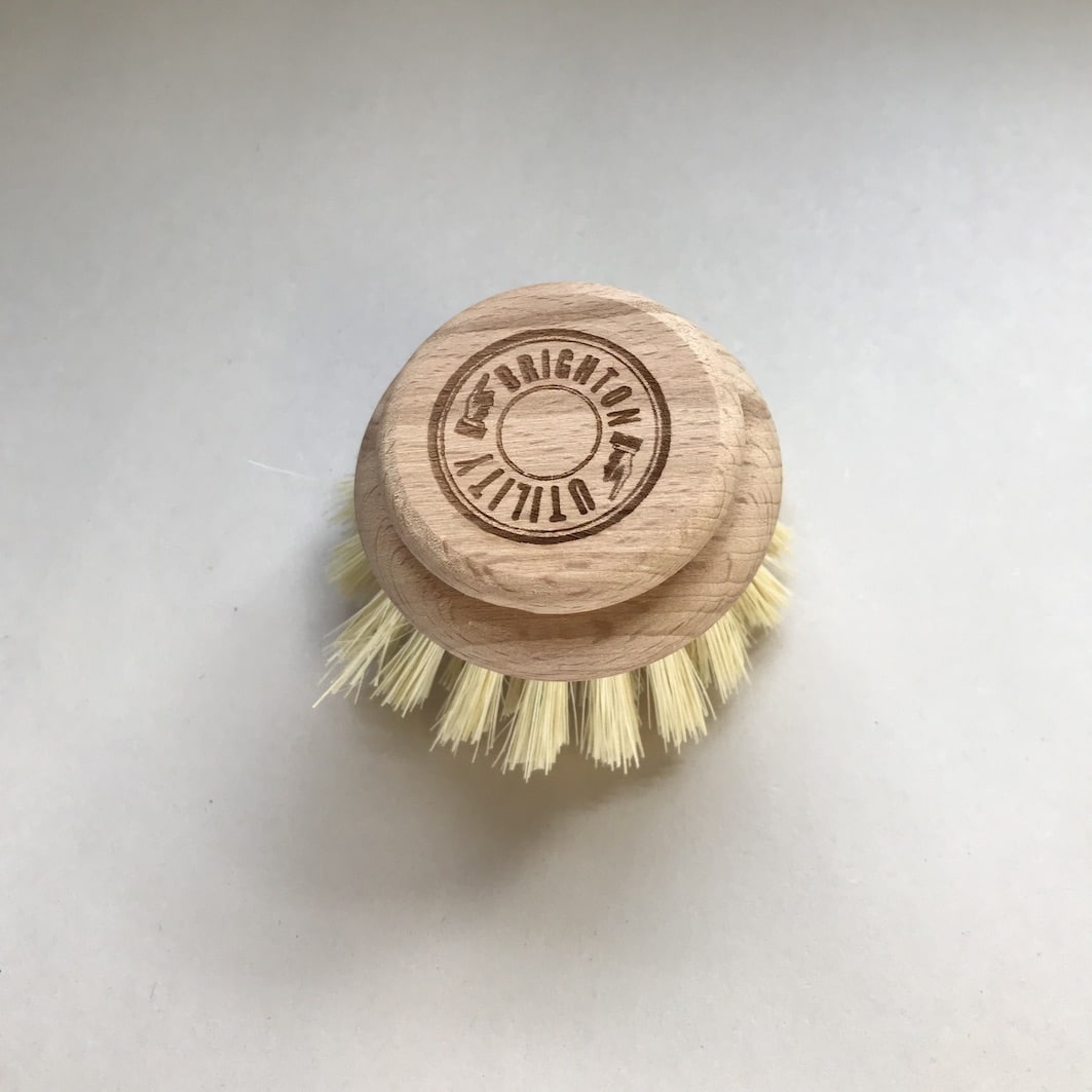 Utility spare dish brush head