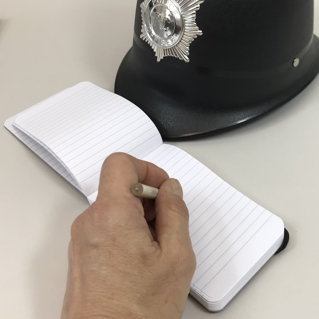 Policeman’s notebook