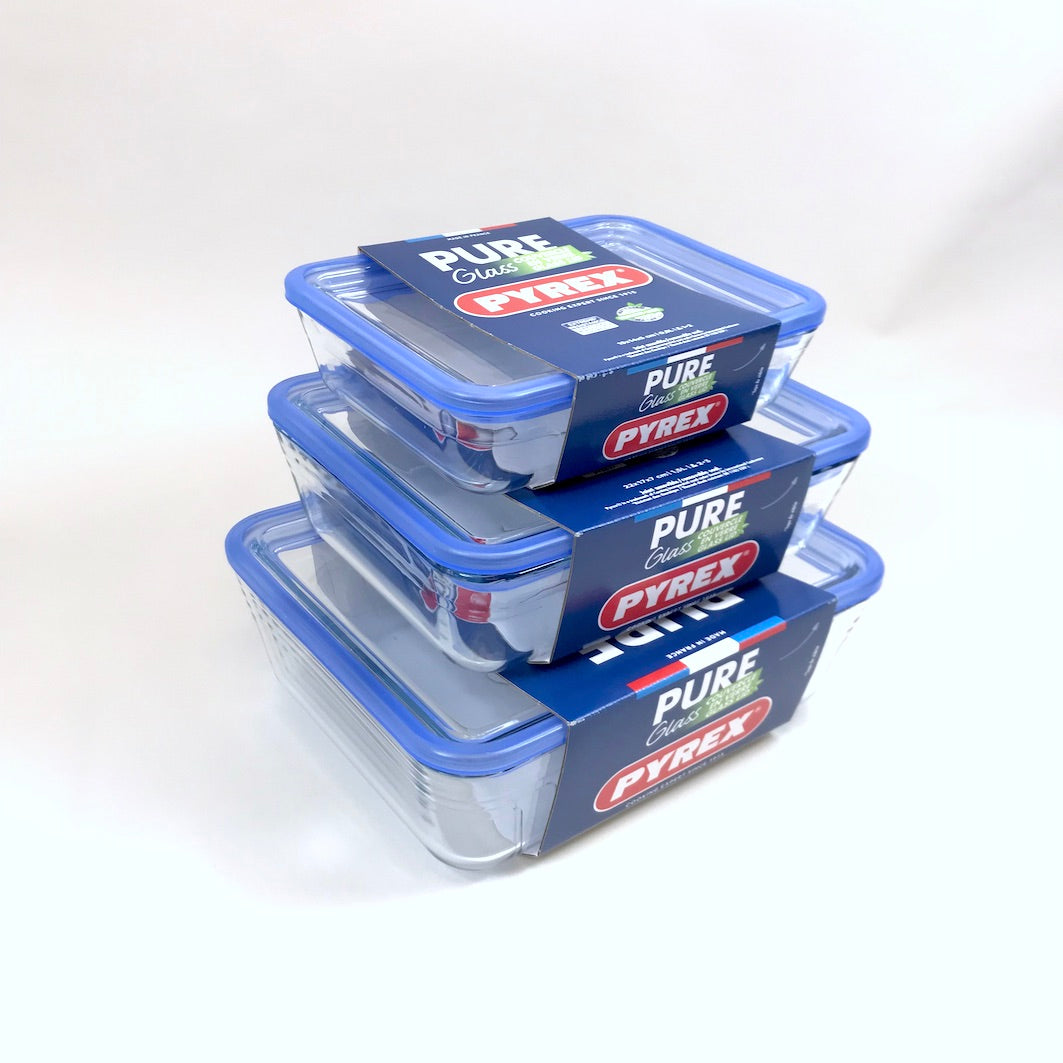 Pyrex glass storage and cooking