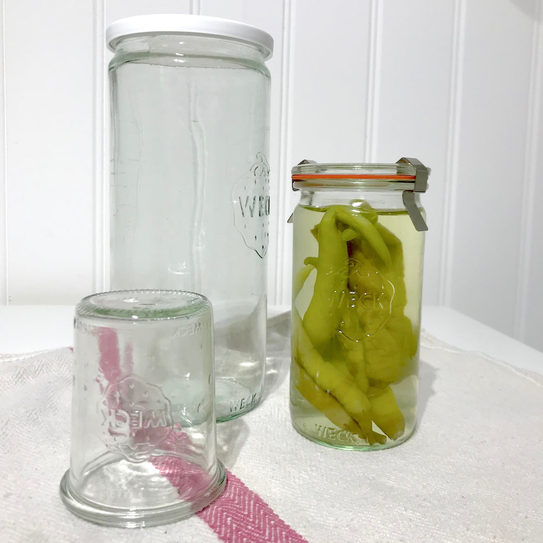 Weck Jars with white lids