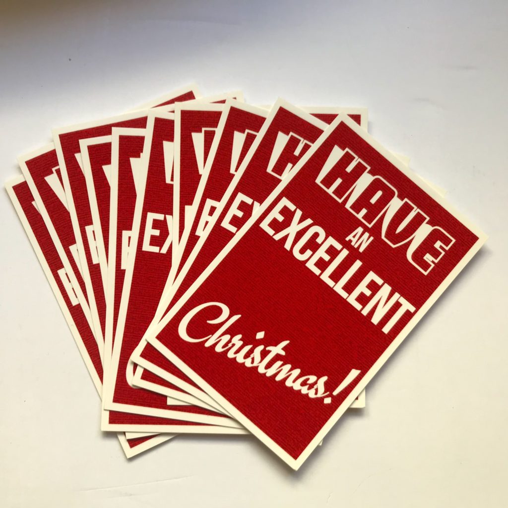 Utility Christmas card fan of 10