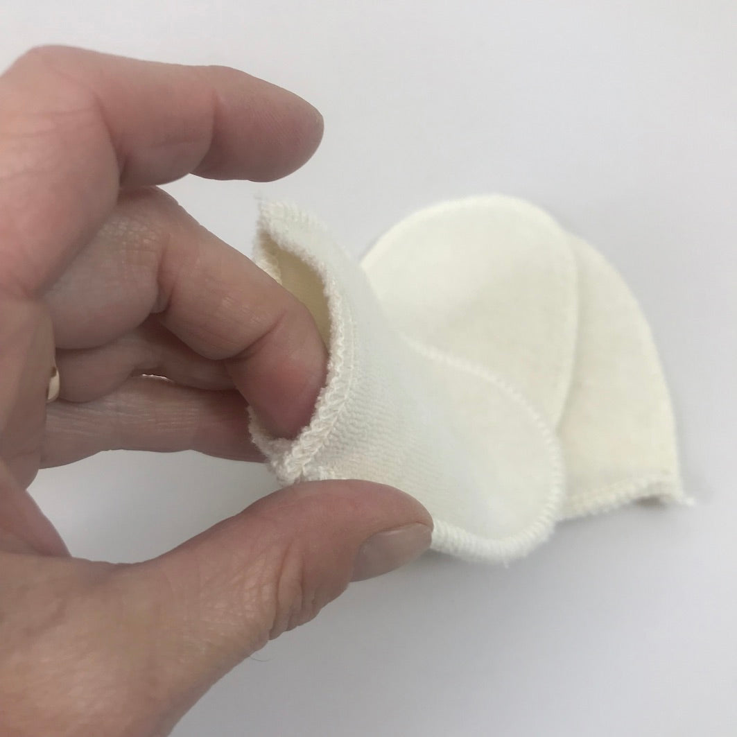 Washable make up remover mitts with hand