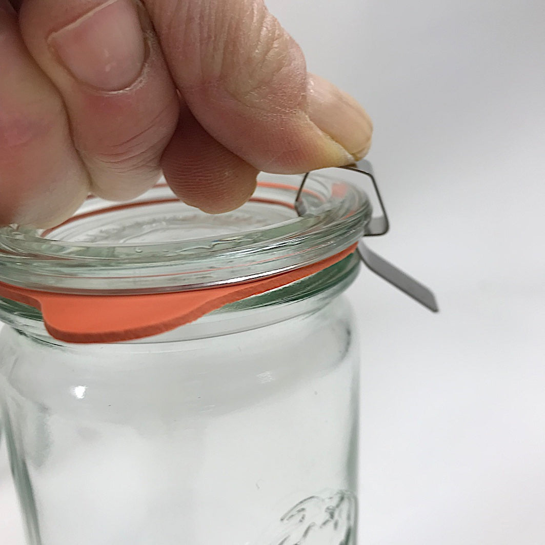 Weck Jars with glass lids