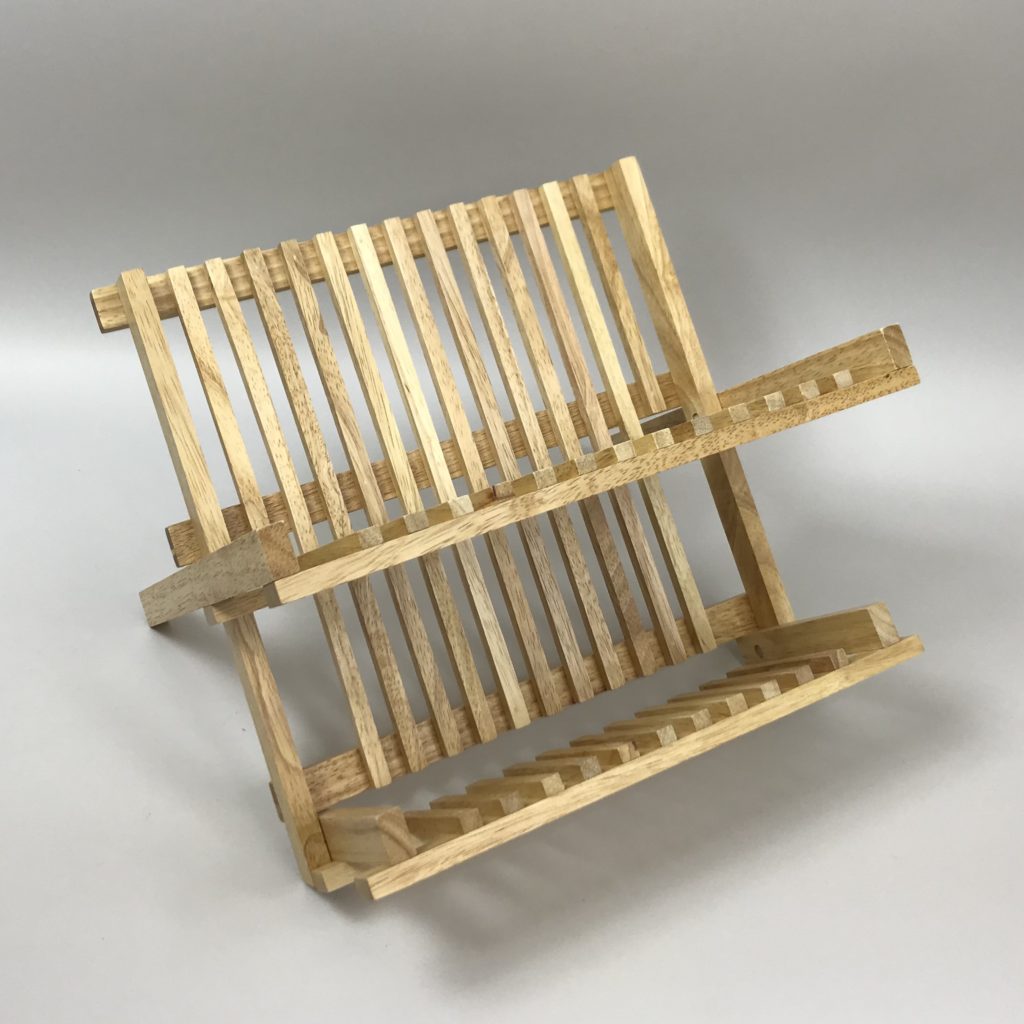 dish drainer rubberwood large open