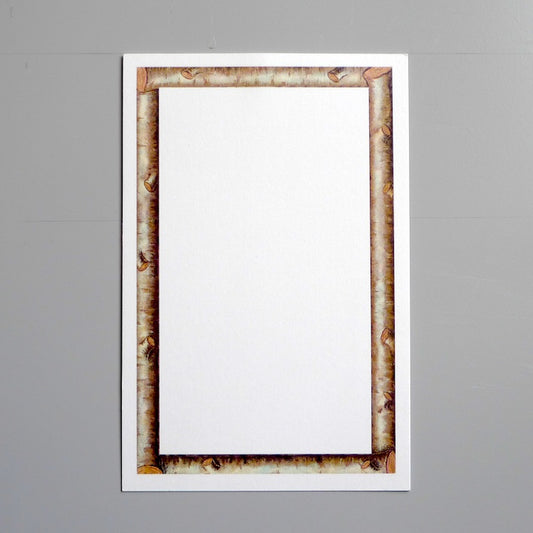 Postcard wooden log border