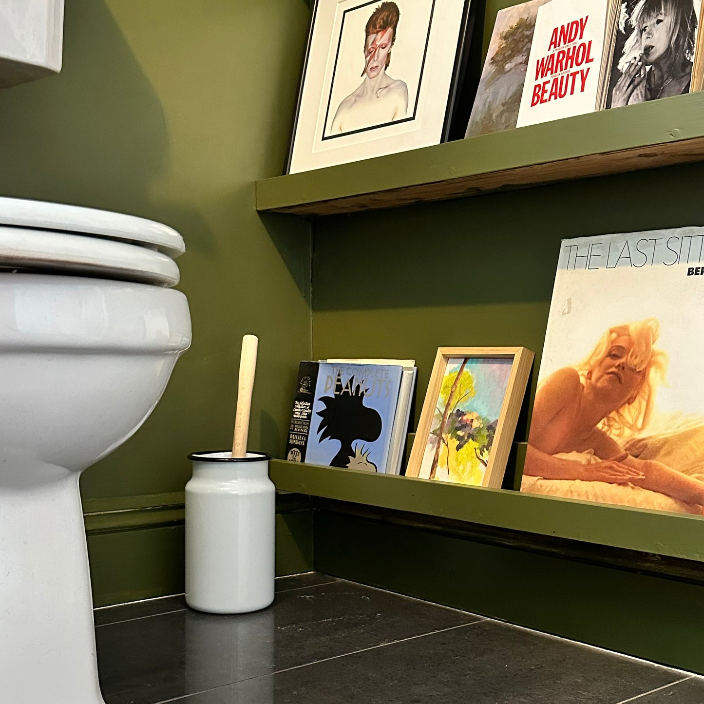 Enamel Toilet Brush Holder