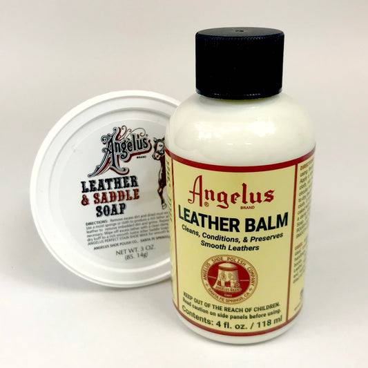 Saddle soap and leather balm