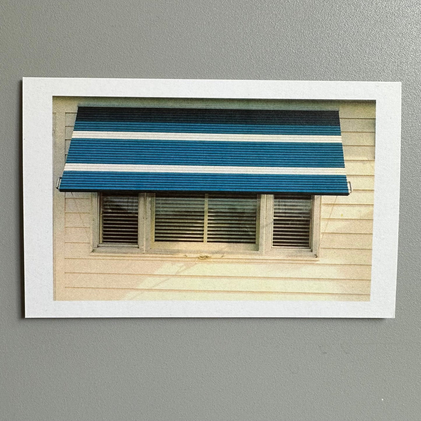 Blue & White Awning - utilitybrighton
