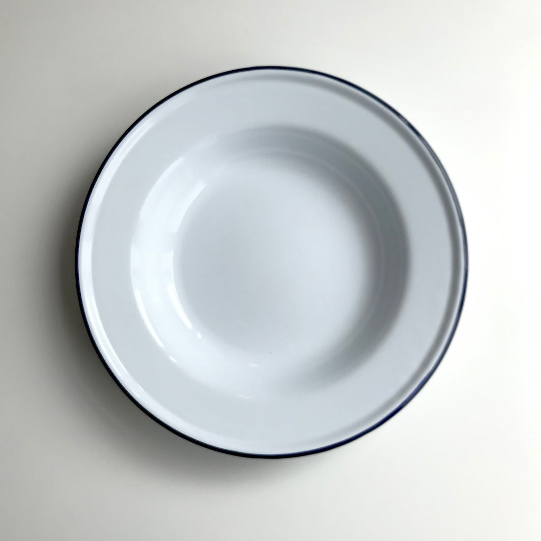 Enamel soup plate