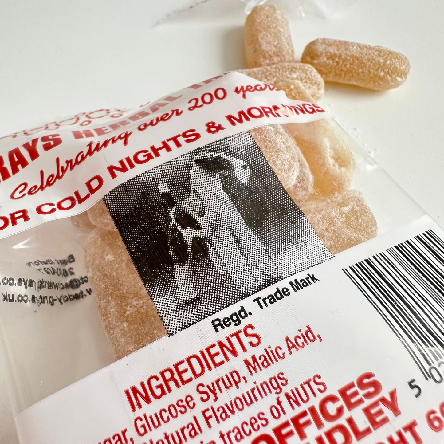 Grays Herbal Tablets packet detail