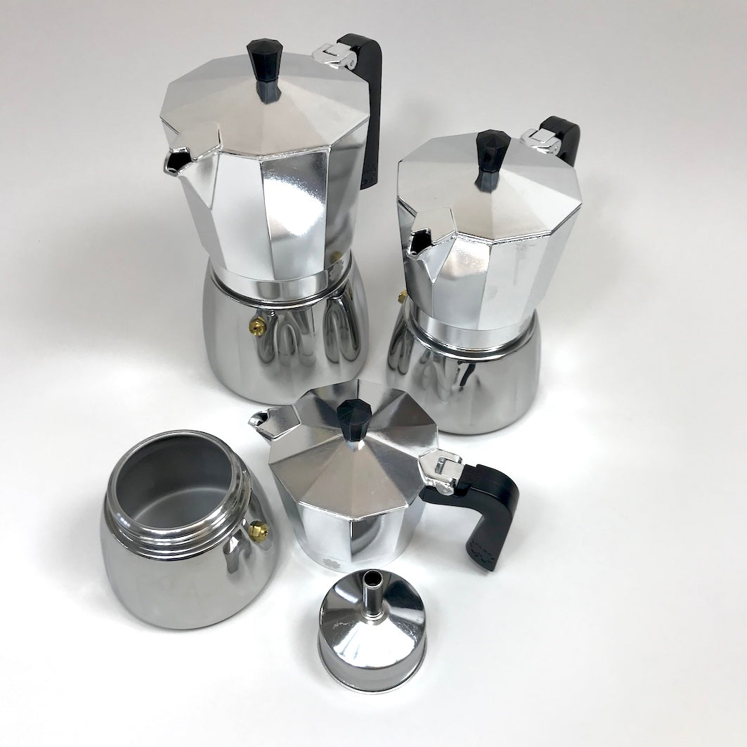 Espresso maker for induction hobs