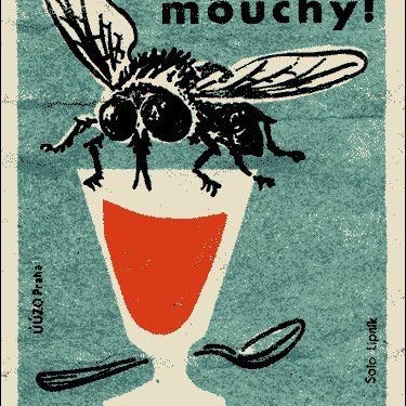 Old fly paper graphic