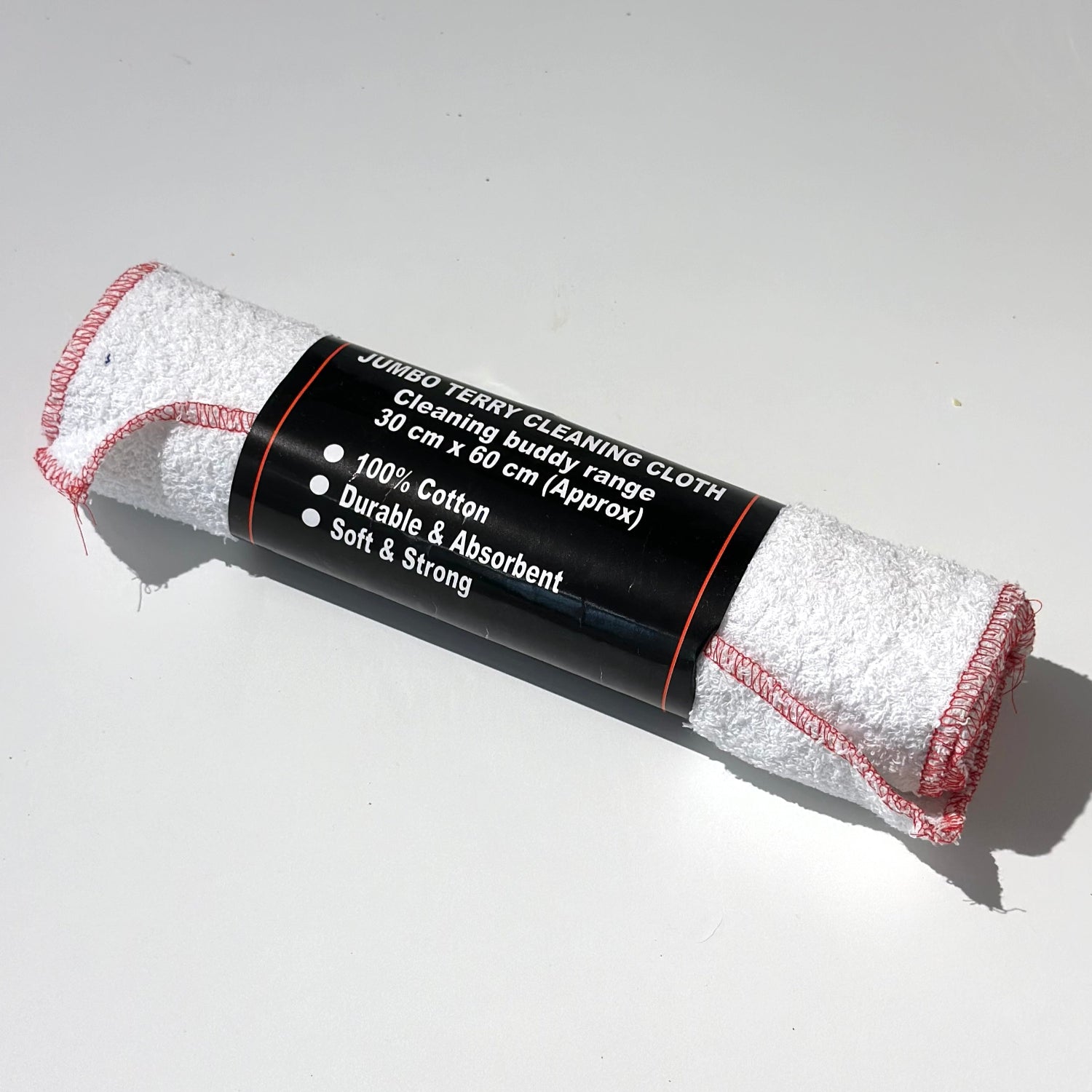 Roll of cleaning cloths white background