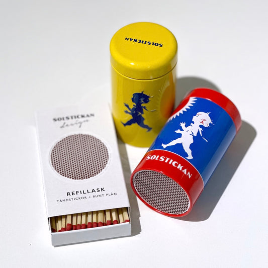 Solstickan match tin