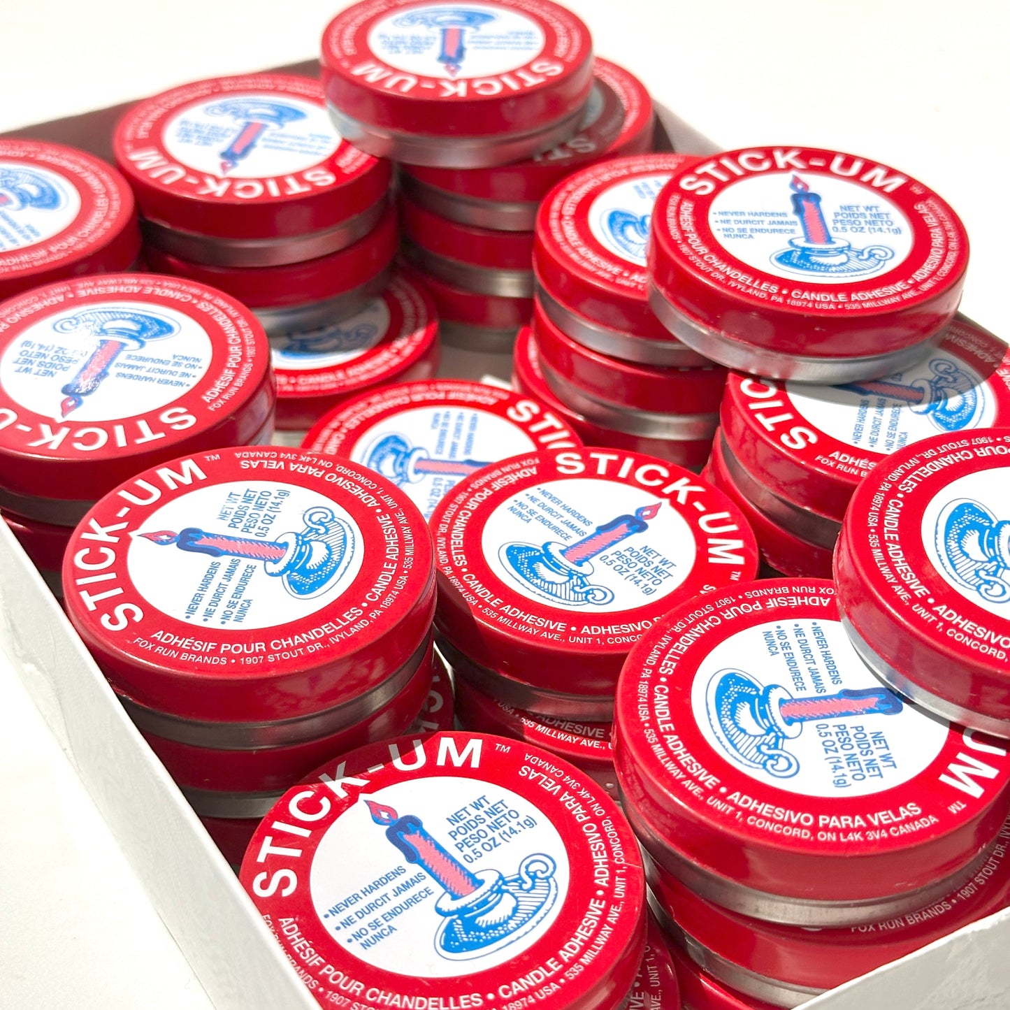 Box of stickum candle adhesive