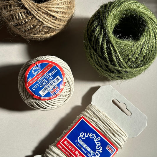 Jute twine and Cotton string