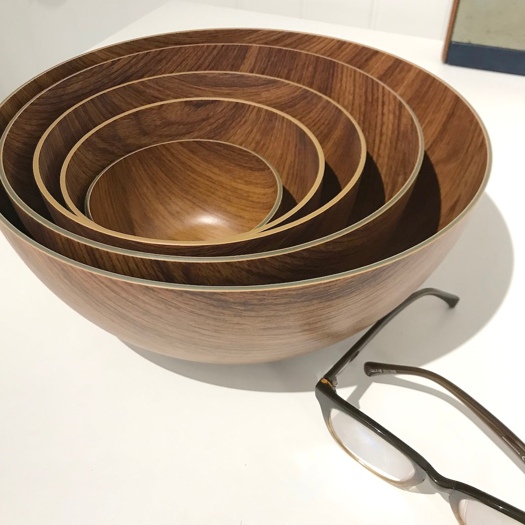 Wood effect bowls