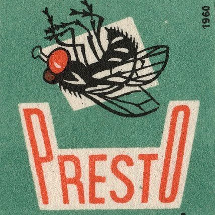 old fly paper packaging graphics