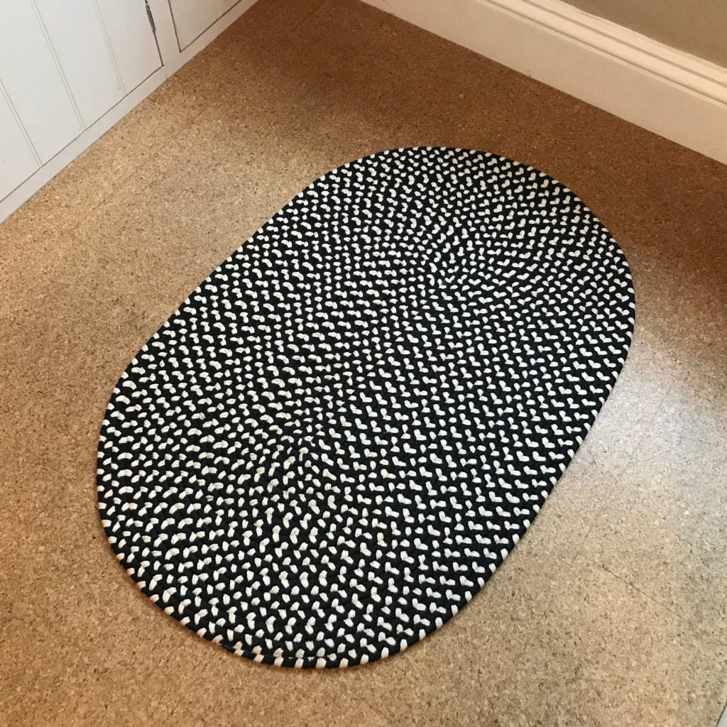 Braided rug co recycled cork floor
