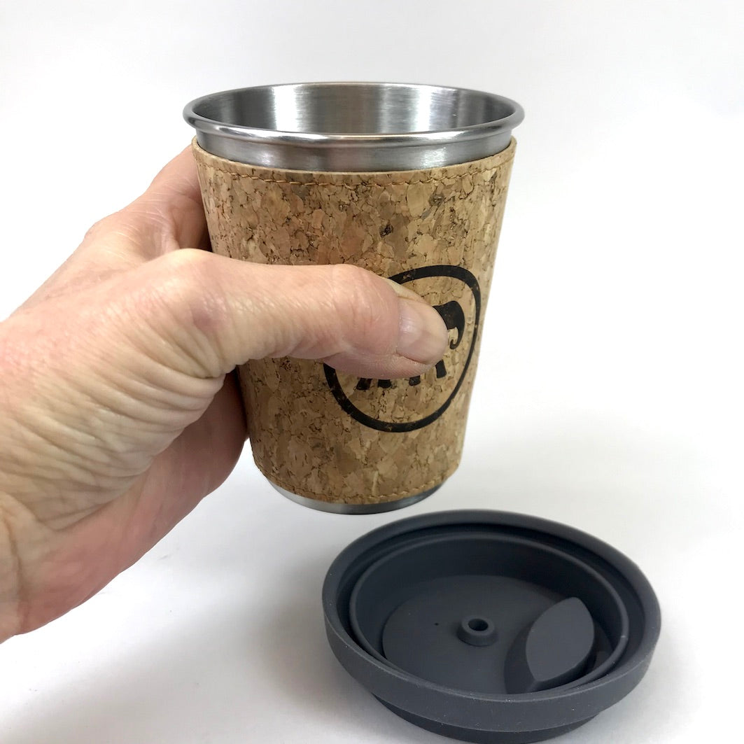Elephant box coffee to go cup hand