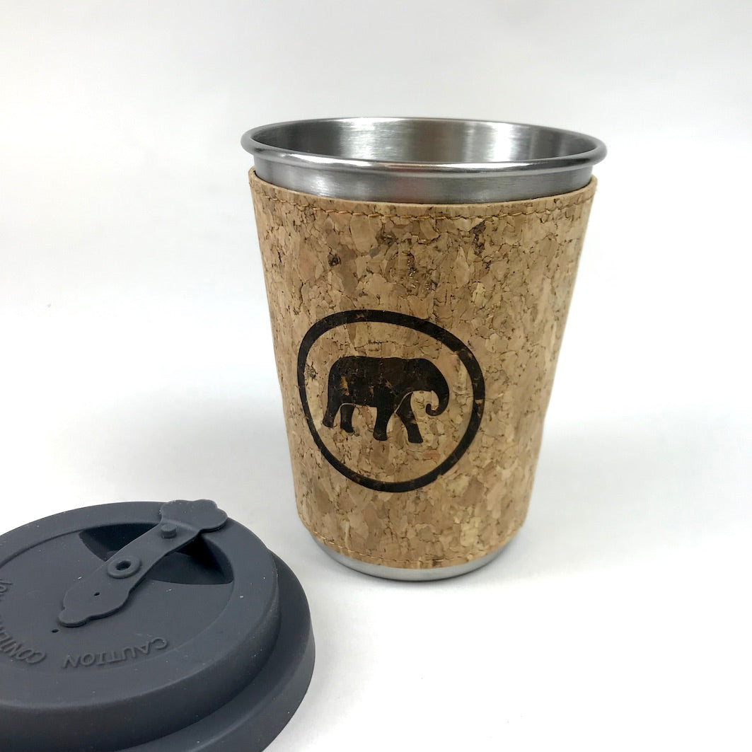 Elephant box coffee to go cup lid off