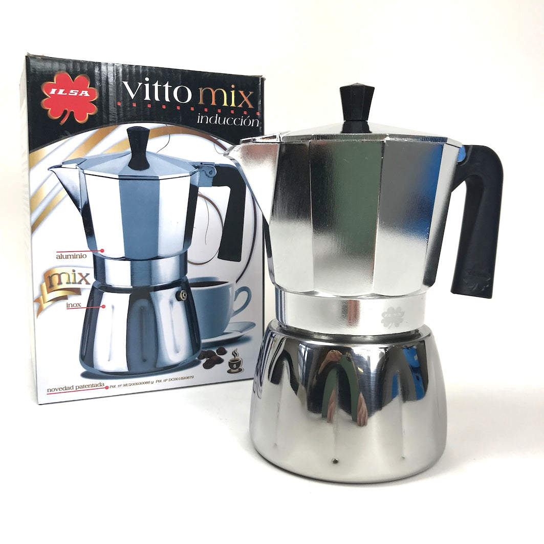 Espresso maker for induction hobs