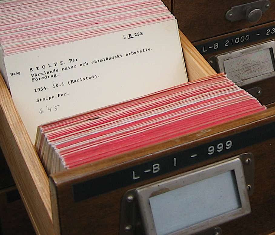 Filing record cards