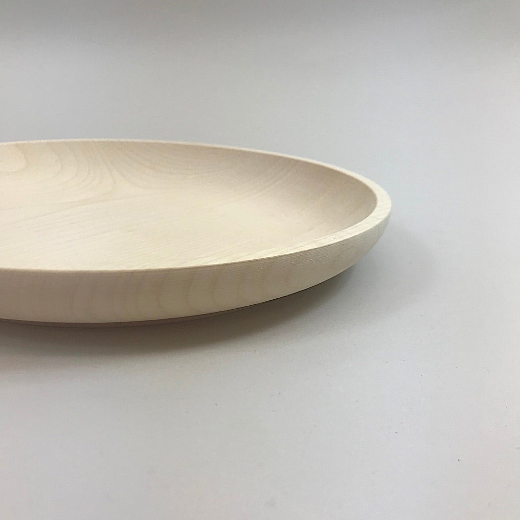Flat wooden dish profile